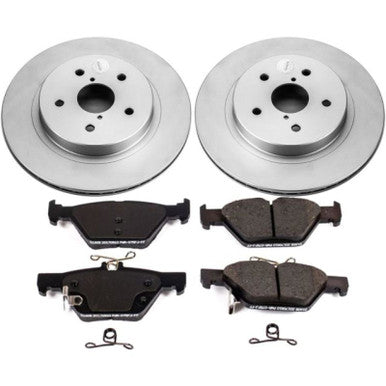 Power Stop Z17 Evolution Geomet Coated Rear Brake Kit For 2016-24 Subaru WRX, 15-22 Legacy/Outback - CRK7039