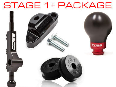 COBB 5MT Stage 1+ Drivetrain Package w/Wide Barrel Shifter For 2002-07 Subaru WRX - Race Red - 212X01P-RD