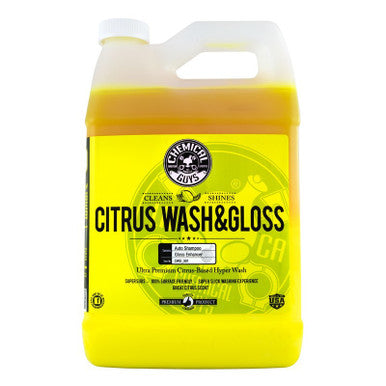 Chemical Guys Citrus Wash & Gloss Concentrated Car Wash - 1 Gallon - Case of 4 - CWS_301