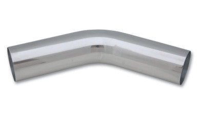 Vibrant 4" O.D. Universal Aluminum Tubing / 45 Degree Bend - Polished (Open Box Special)
