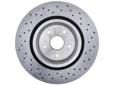 Centric C-TEK Standard Drilled Front Rotor For 2018-21 Subaru WRX STI - 228.47040