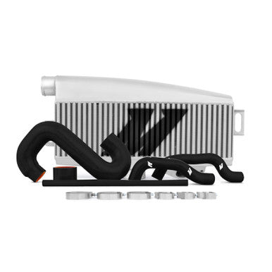 Mishimoto Top-Mount Intercooler Kit For 2002-07 Subaru WRX, 04-07 STI - Silver/Black Hoses - Not For iRHD - MMTMIC-WRX-01SLBK