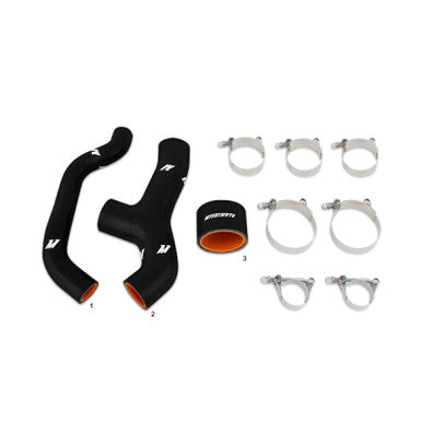 Mishimoto Silicone Intercooler Hoses For 2006-07 Subaru WRX - Black - MMHOSE-SUB-INT6BK