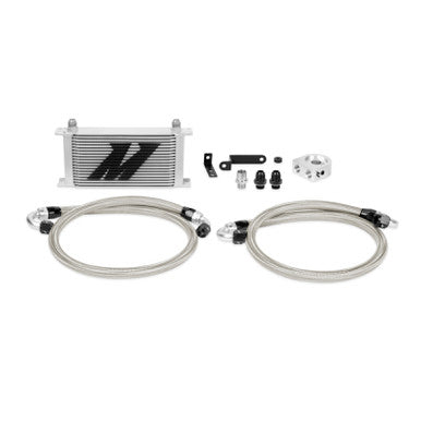 Mishimoto Non-Thermostatic Oil Cooler Kit For 2008-14 Subaru WRX STI - Silver - MMOC-STI-08