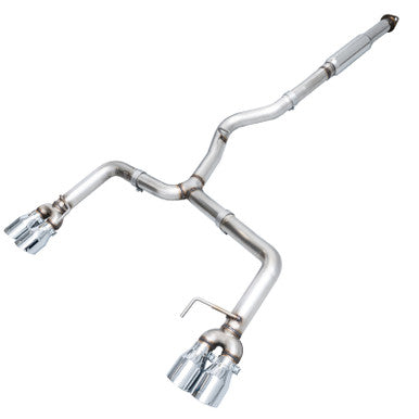 AWE Track Edition Exhaust for 2012-21 Subaru WRX / WRX STI - Chrome Silver Quad Tips (102mm) - 3020-42058
