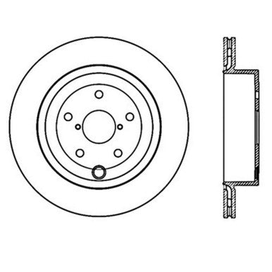 StopTech Power Slot 08-10 Subaru Impreza STi Rear Left Slotted Rotor - 126.47030SL