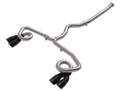 aFe POWER Takeda 3in to 2-1/2in 304 SS Cat-Back Exhaust w/ Black Tips for 2022+ Subaru WRX H4-2.4L (t) - 49-36809-B