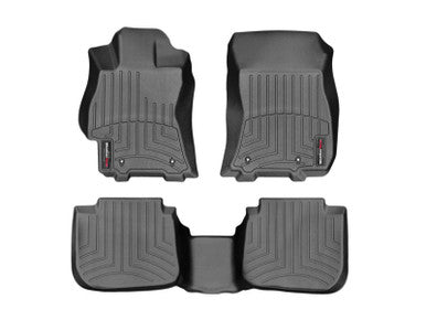 WeatherTech Front & Rear FloorLiner For 2015-19 Subaru Legacy (*Does Not Fit Manual Transmission*) - Black - 44708-1-2