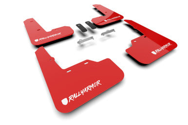 Rally Armor Red UR Mud Flap Altered Font White Logo for 2022+ Subaru WRX - MF92-UR-RD/WH-X
