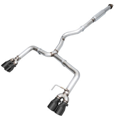 AWE Track Edition Exhaust for 2012-21 Subaru WRX / WRX STI - Diamond Black Quad Tips (102mm) - 3020-43066