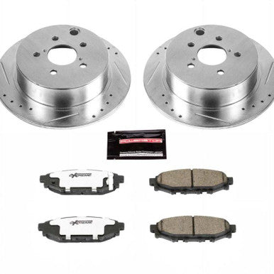 Power Stop Z26 Street Warrior Rear Brake Kit For 2012-22 Subaru Impreza - K6107-26