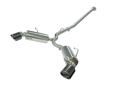 aFe Takeda 2-1/2" 304 Stainless Steel Cat-Back Exhaust System w/ Carbon Fiber Dual Tips for 2013+ Subaru BRZ/86/GR86/FR-S - 49-36023-C