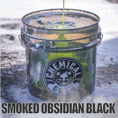 Chemical Guys Heavy Duty Detailing Bucket Smoked Black (4.5 Gal) - Case of 12 - ACC108