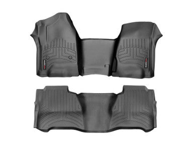 WeatherTech Front & Rear FloorLiner For 2019-24 Subaru Forester - Black - 441500-1-2