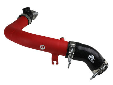 aFe BladeRunner 2-1/2 IN Aluminum Hot Charge Pipe For 2015-21 Subaru WRX - Red - 46-20378-R