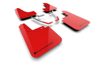 Rally Armor 24-26 Subaru Crosstrek (Wilderness Only) Red UR Mud Flap W/Black Logo - No Drilling Req - MF116-UR-RD-BLK