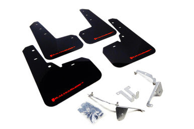 Rally Armor 13-17 Subaru Crosstrek XV Black UR Mud Flap w/Red Logo - MF26-UR-BLK/RD