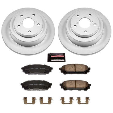 Power Stop Z17 Evolution Geomet Coated Rear Brake Kit For 2003-05 Subaru WRX, 03-07 Impreza, 04-08 Forester - CRK447