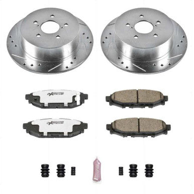 Power Stop Z26 Street Warrior Rear Brake Kit For 2005-09 Subaru Legacy & Outback - K4632-26