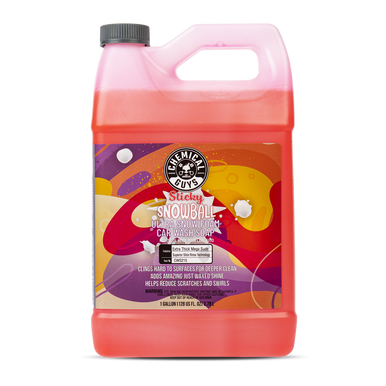 Chemical Guys Sticky Snowball Snow Foam Auto Wash - 1 Gallon - Case of 4 - CWS215