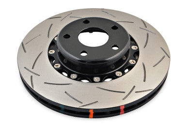 DBA Front 5000 Series T3 Slotted Brake Rotor w/ Black Hat For 2013+ Subaru BRZ - DBA5010BLKS