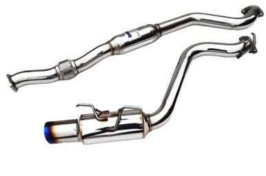 Invidia N1 Street 3" Single Exit Cat Back Exhaust with Titanium Tip for 2008-14 Subaru WRX Sedan & 2011-14 STI Sedan - HS08SW4GTT