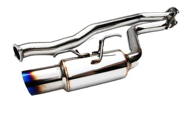 Invidia 08+ WRX Hatch / 08 STi 76mm RACING Titanium Tip Cat-back