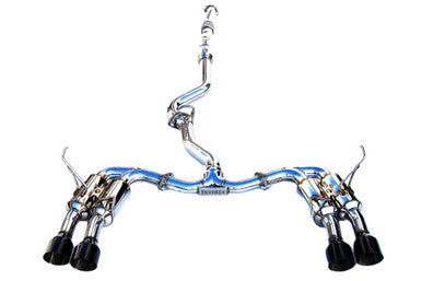Invidia Gemini / R400 Single Layer Quad Black Tip Cat-Back Exhaust For 2011-21 Subaru WRX & STI - HS15STIGM4SB
