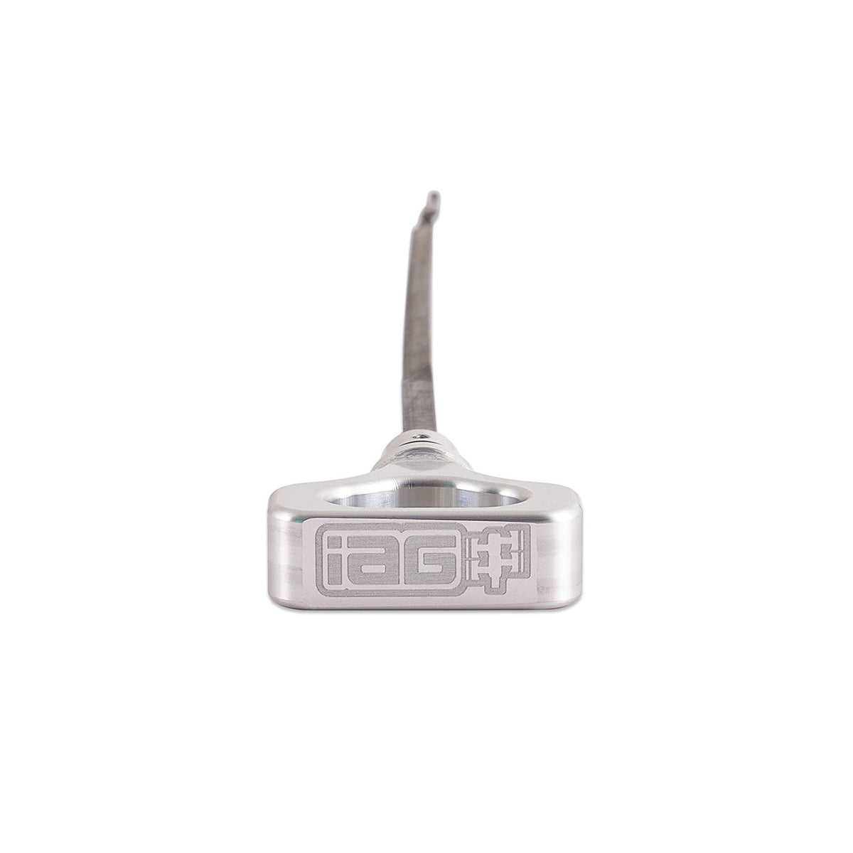 IAG Dipstick With Billet Anodized Handle For EJ 2.5L 2006-14 WRX, 04-21 STI, 06-09 LGT, 06-13 FXT - Silver 2