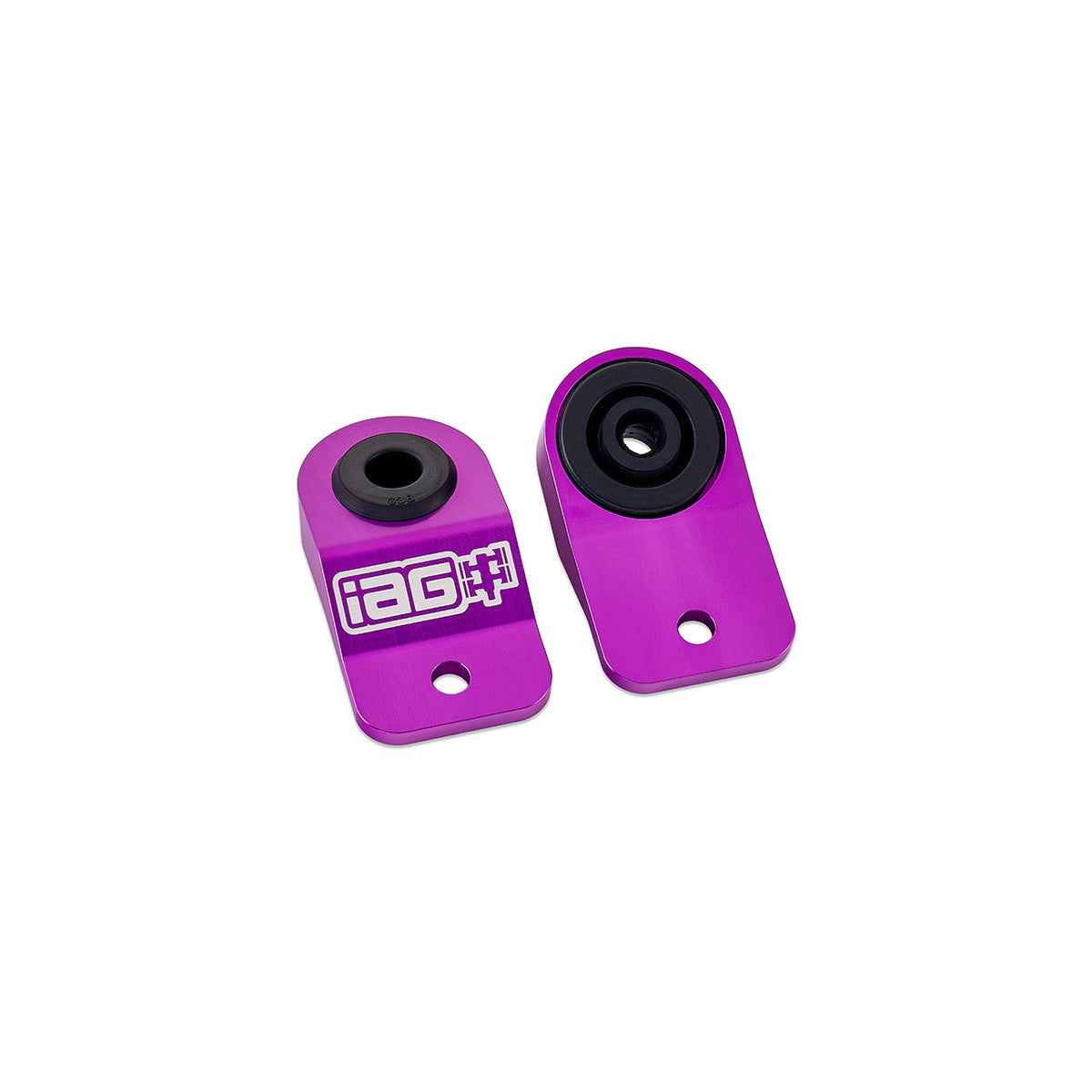 IAG Radiator Stays For 2008-14 Subaru WRX & STI, 08-10 Impreza & Outback - Purple 2