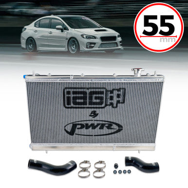 IAG Triple Pass Competition Series 55mm Radiator for 2015-21 Subaru WRX