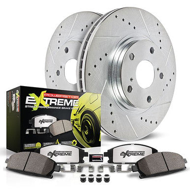 Power Stop Z26 Street Warrior Front & Rear Brake Kit For 2006-09 Subaru Legacy, 05-09 Outback - K4079-26