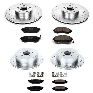 Power Stop Z23 Evolution Sport Front & Rear Brake Kit For 2005 Subaru Legacy / Outback - K4081