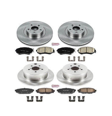 Power Stop Front & Rear Autospecialty Brake Kit For 2014-18 Subaru Forester, 16-17 Crosstrek - KOE6762