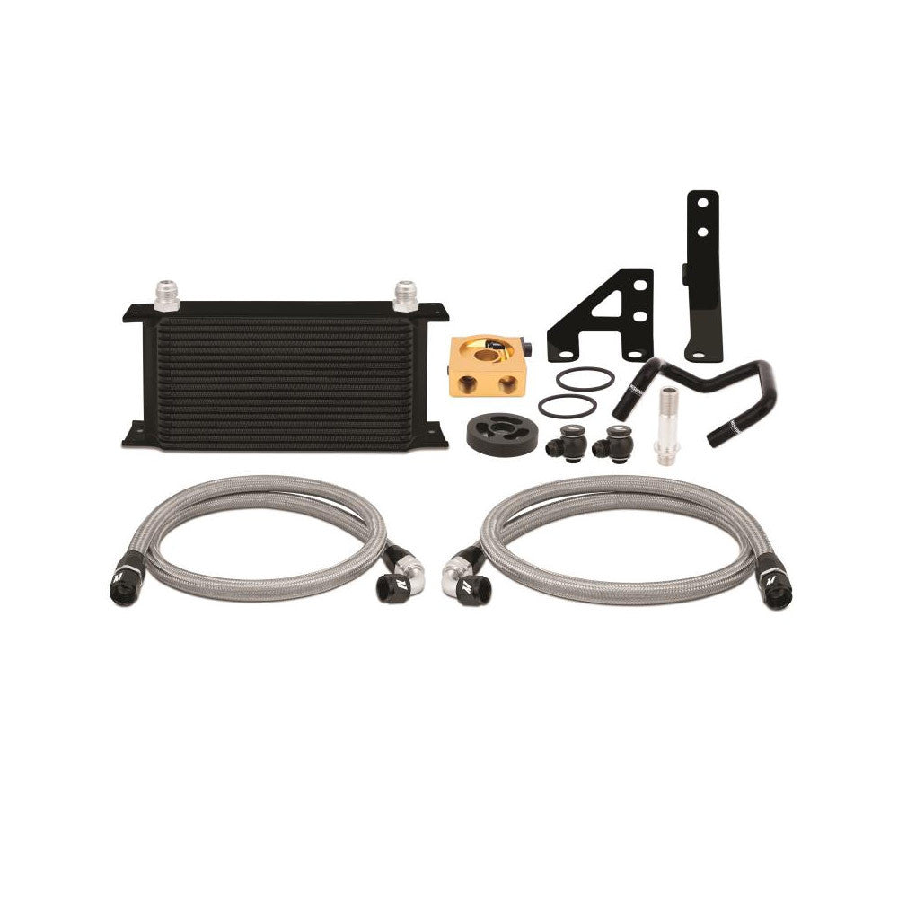 Mishimoto Oil Cooler Kit for 2015-20 Subaru WRX - Black Thermostatic