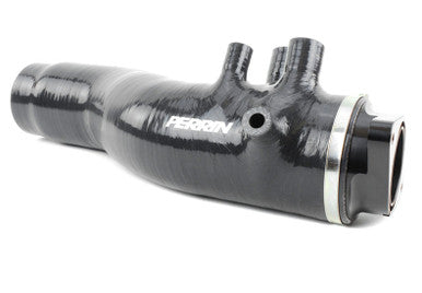 PERRIN 3in Turbo Inlet Hose w/ Nozzle For 2015-21 Subaru WRX, 14-18 FXT - Black - PSP-INT-424BK