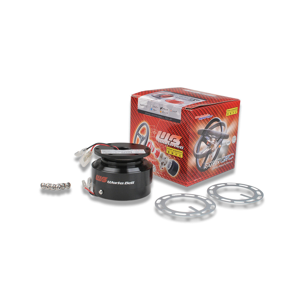 Works Bell Black Rapfix II Steering Wheel Quick Release Hub – IAG
