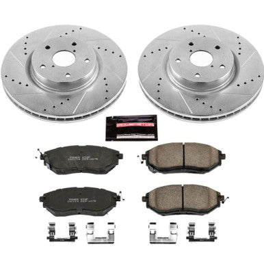 Power Stop Front Z23 Evolution Sport Brake Kit For 2015-21 Subaru WRX - K4603