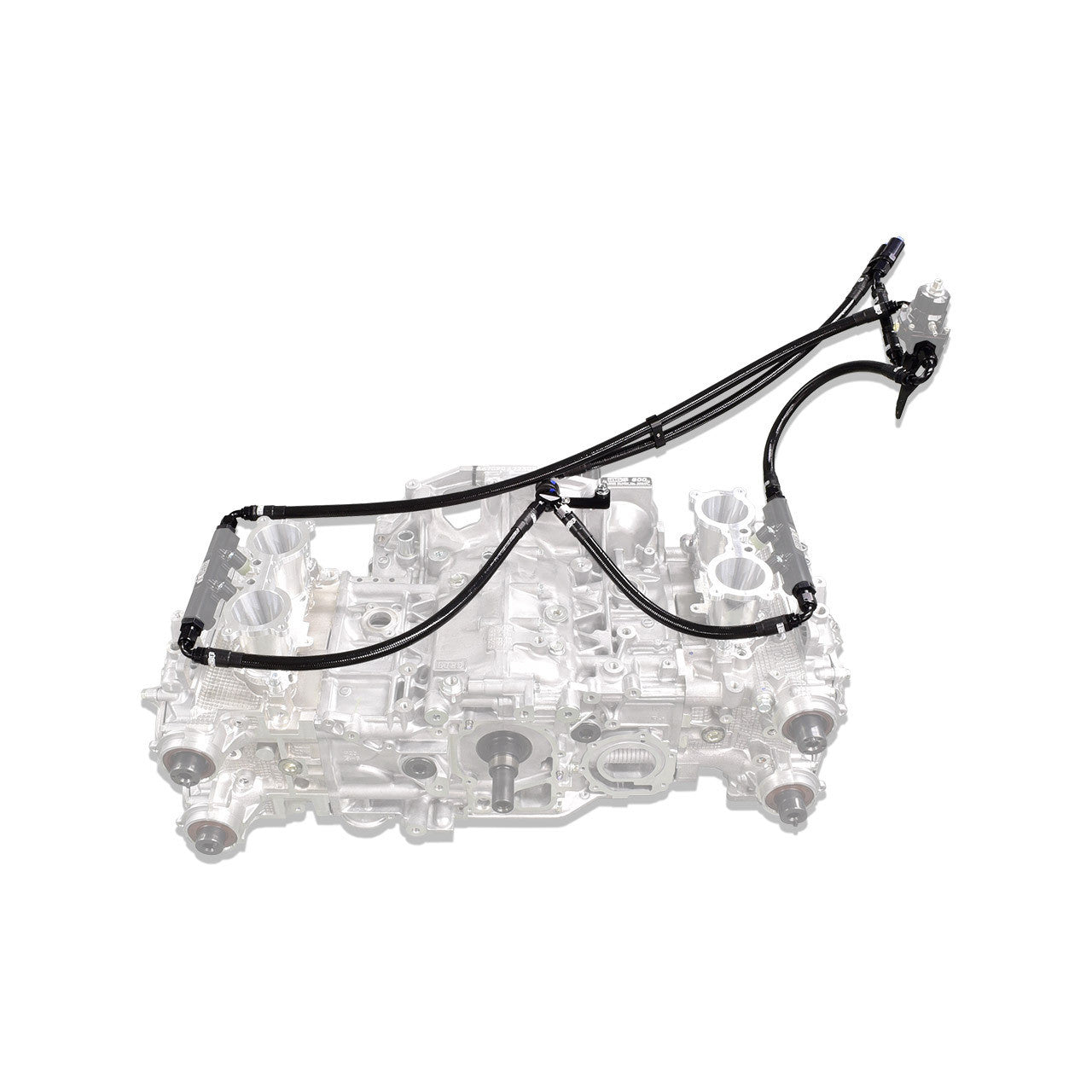 IAG Performance PTFE Fuel Line Kit Install Layout on 06-07 Subaru WRX, 06-07 STI