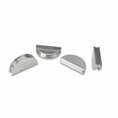 IAG Half Moon Valve Cover Cam Seals (4) For 2002-06 Subaru WRX / STI / FXT / LGT (Silver Finish)