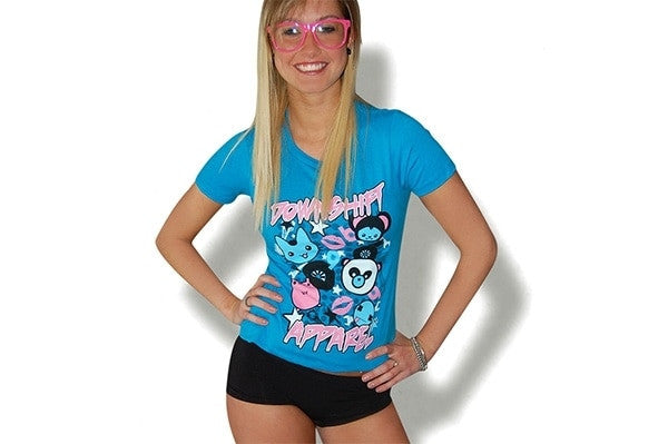 Downshift Apparel Women's Car Parts Toon T-Shirt