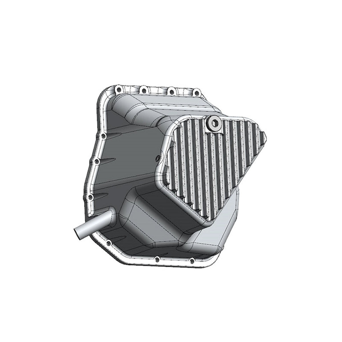 IAG Performance EJ Street Series Subaru Oil Pan CAD Illustration of lower Cooling Fins 2
