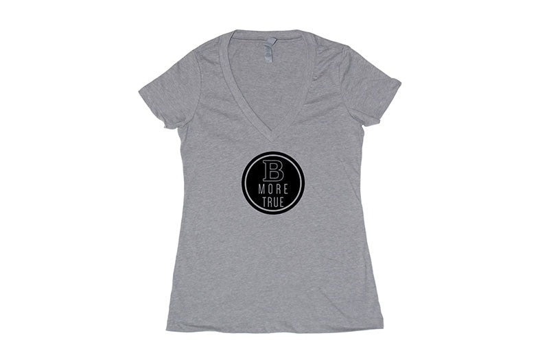 Bmore True Women's Gray T-Shirt