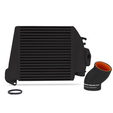 Mishimoto Top-Mount Intercooler Kit For 2008-14 Subaru WRX - Powder Coated Black & Black Hoses - MMTMIC-WRX-08BKBK