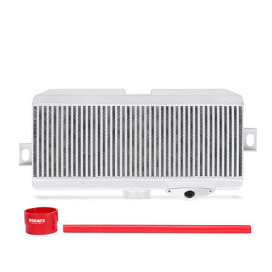 Mishimoto Top-Mount Intercooler Kit For 2008-21 Subaru WRX STI - Powder Coated Silver & Red Hoses - MMTMIC-STI-08SLRD