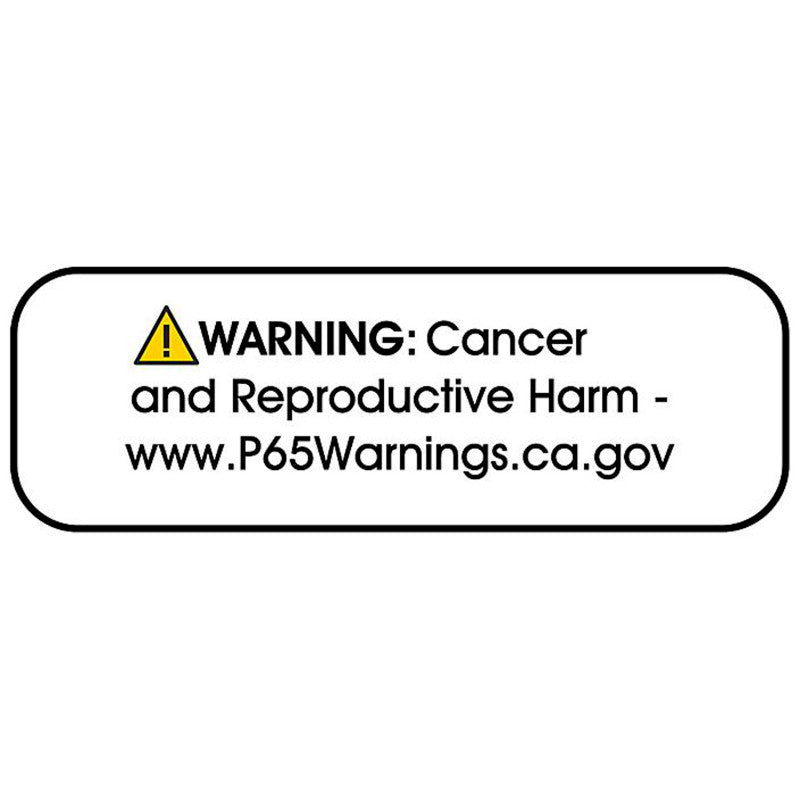 P65 Warning
