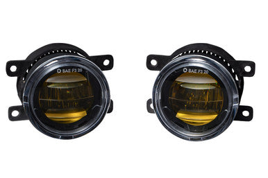Diode Dynamics Elite Series Type A Fog Lamps Yellow For 2013-2017 Subaru BRZ (Pair) - DD5128P - DD5129P