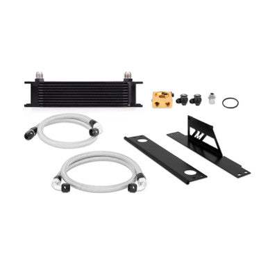 Mishimoto Thermostatic Oil Cooler Kit For 2002-05 Subaru WRX, 04-05 STI - Black - MMOC-WRX-01TBK