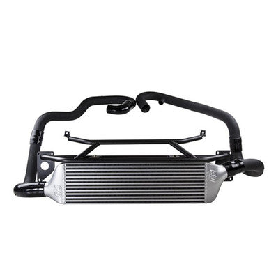 Turbo XS Front Mount Intercooler w/ Wrinkle Black Pipes for 2015-2021 Subaru STI - STI15-FMIC-BLK