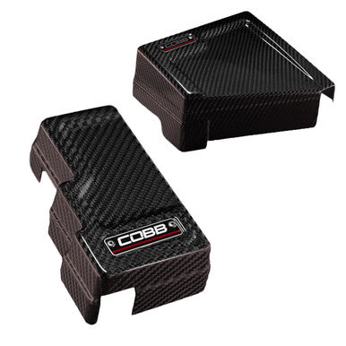 COBB Redline Gloss Carbon Fiber Fuse Covers (Driver & Passenger) For 2022-26 Subaru WRX - 846665-KIT